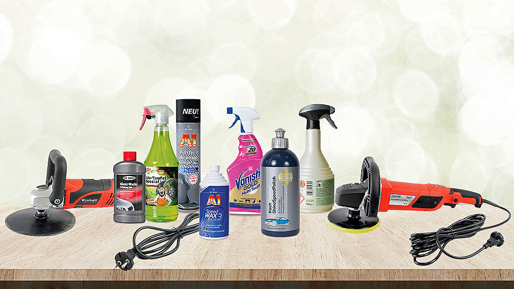 Produkte für die Autopflege, cleangang