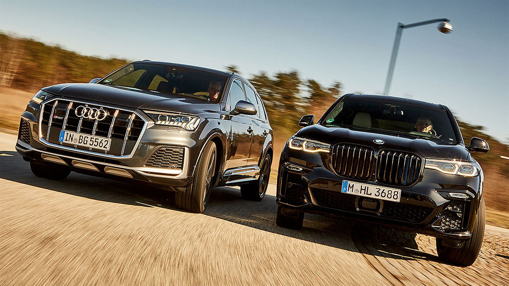 BMW X7 M50d Audi SQ7 BMW X7 M50d Audi SQ7
