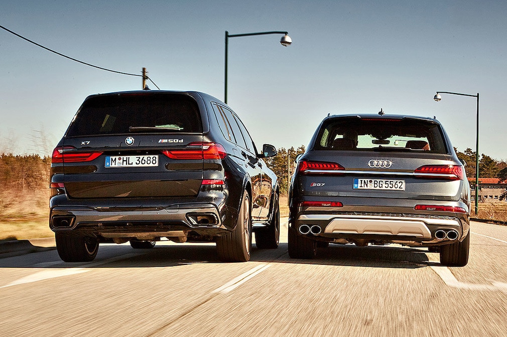 BMW X7 M50d Audi SQ7