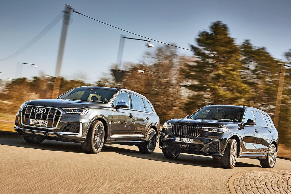 BMW X7 M50d Audi SQ7