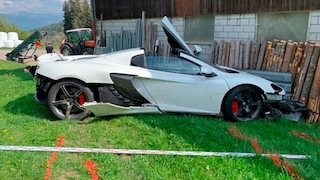 McLaren 650S Spider: Supersportwagen, Unfall, Crash