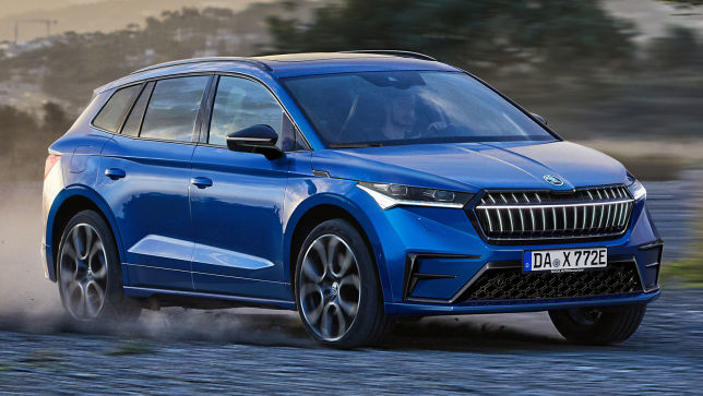 Skoda Enyaq 2021 Skizze Neuvorstellung Elektro Suv