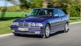BMW E36 325i Coupé: Test, veilchenblau, Fahrbericht