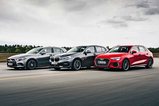 Audi A3 BMW 1er Mercedes A-Klasse