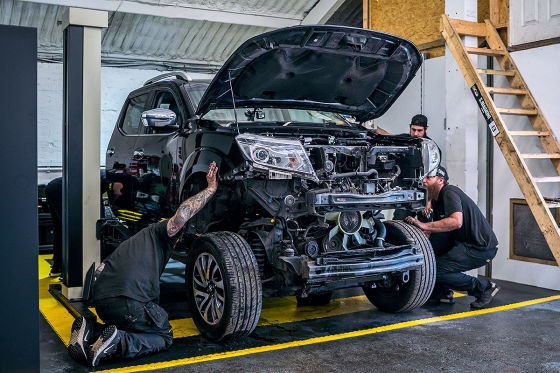 GT-R-Motor für einen Navara Pick-up
