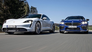 BMW M8 Porsche Taycan