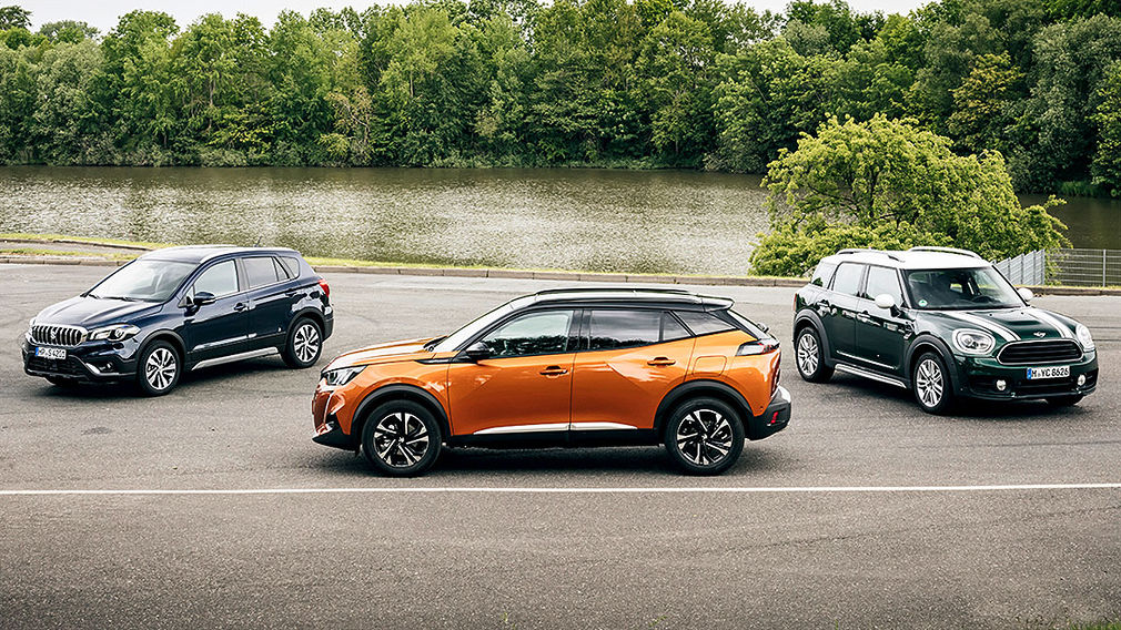 Mini Countryman Peugeot 2008 Suzuki SX4 S-Cross Mini Countryman Peugeot 2008 Suzuki SX4 S-Cross