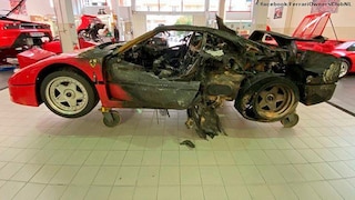 Ferrari F40: Feuer, Neuaufbau