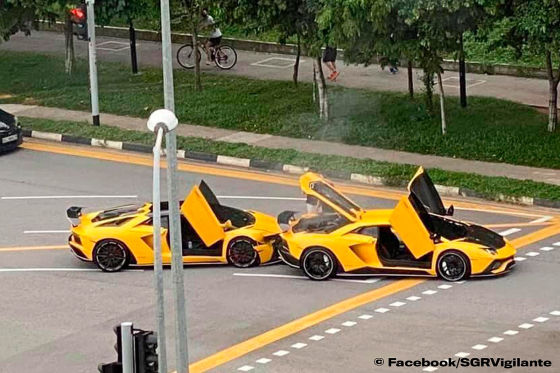 Idioten crashen Zwillings-Lambos