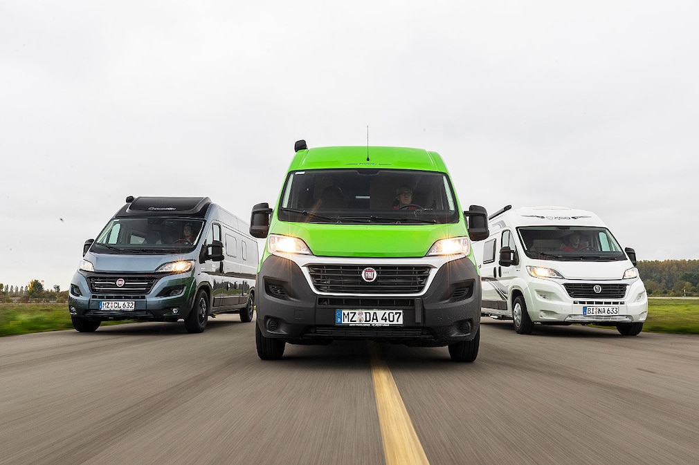 Kastenwagen mit Doppelbetten im Wohnmobil-Test