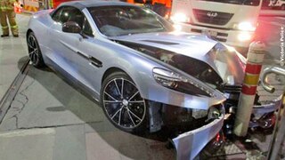 Aston Martin Vanquish: Supercar, Crash, Unfall