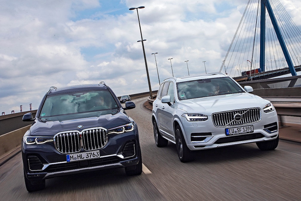 BMW X7 gegen Volvo XC90: Test, Hybrid, Motor, Preis - AUTO BILD