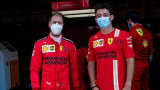 Vettel Leclerc Ferrari
