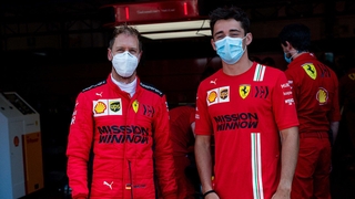 Vettel Leclerc Ferrari