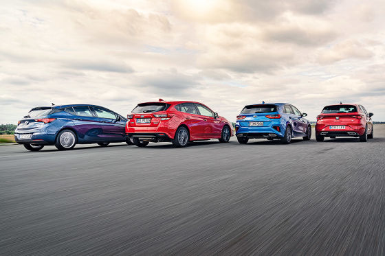 Kia Ceed Opel Astra Seat Leon Subaru Impreza