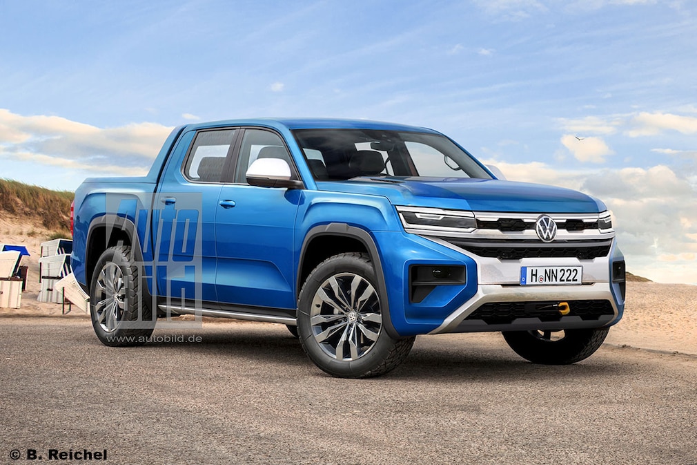 Neuer VW Amarok (2022): Der Pick-up wird schmäler und länger - AUTO BILD