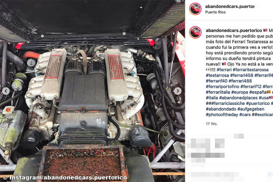 Dieser vergessene Ferrari Testarossa stand 17 Jahre lang an der Straße