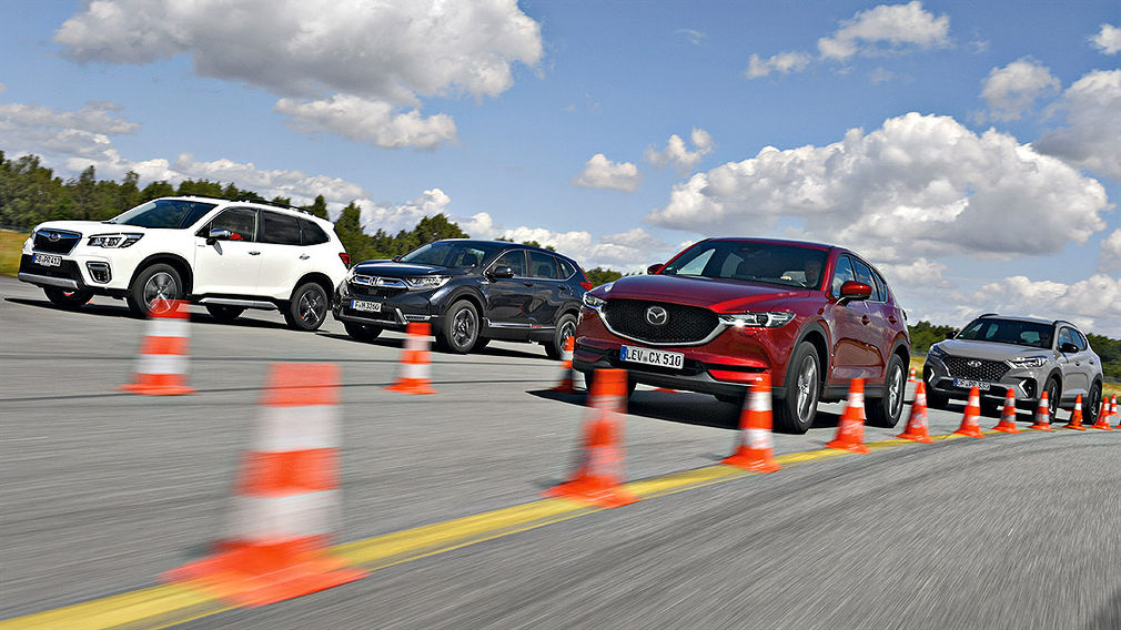 Honda CR-V Hyundai Tucson Mazda CX-5 Subaru Forester Honda CR-V Hyundai Tucson Mazda CX-5 Subaru Forester