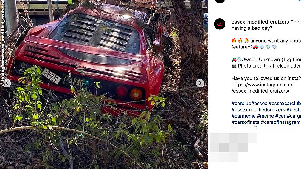 Ferrari F40: gebraucht, Unfall, Crash, Preis
