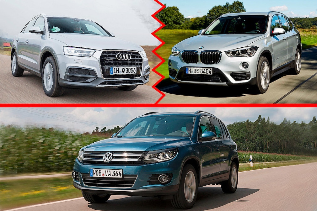 VW Tiguan, BMW X1 und Audi Q3: Wer ist besser?