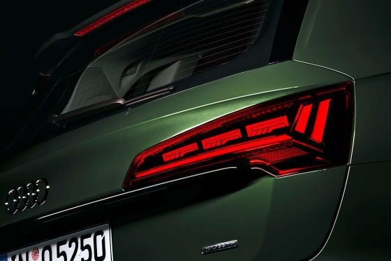 So reagiert der Audi Q5 mit OLED-Rückleuchten bei zu wenig Abstand