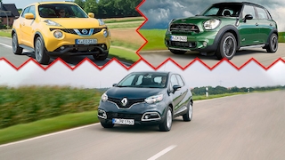 Juke, Captur, oder Countryman: Wer ist besser?