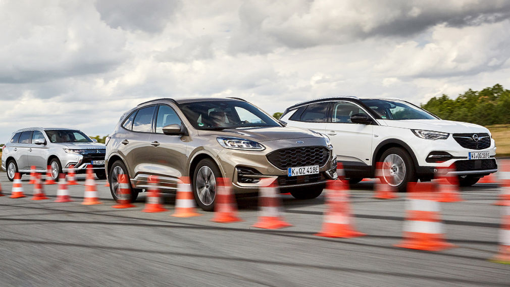 Was taugen SUV als Plug-in-Hybride von Ford, Opel und Mitsubishi? Ford Kuga, Opel Grandland X Was taugen SUV als Plug-in-Hybride von Ford, Opel und Mitsubishi? Ford Kuga, Opel Grandland X