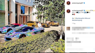 Ferrari LaFerrari, Lamborghini Huracan, Urus, Aventador: Aubameyangs Autos