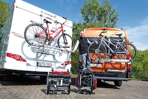 Fünf Fahrradträger im Check