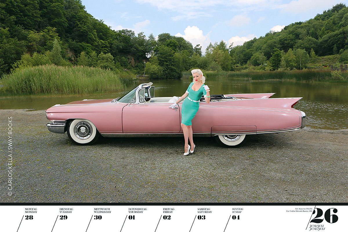 Girls & Legendary US-Cars 2021: Erotik-Kalender