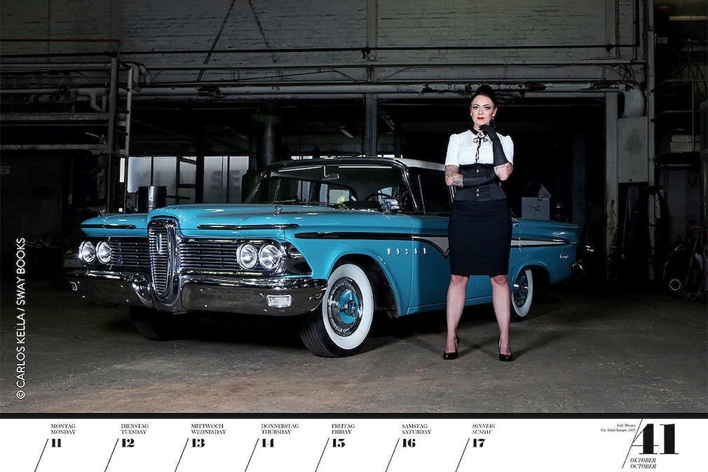 Girls & Legendary US-Cars 2021: Erotik-Kalender