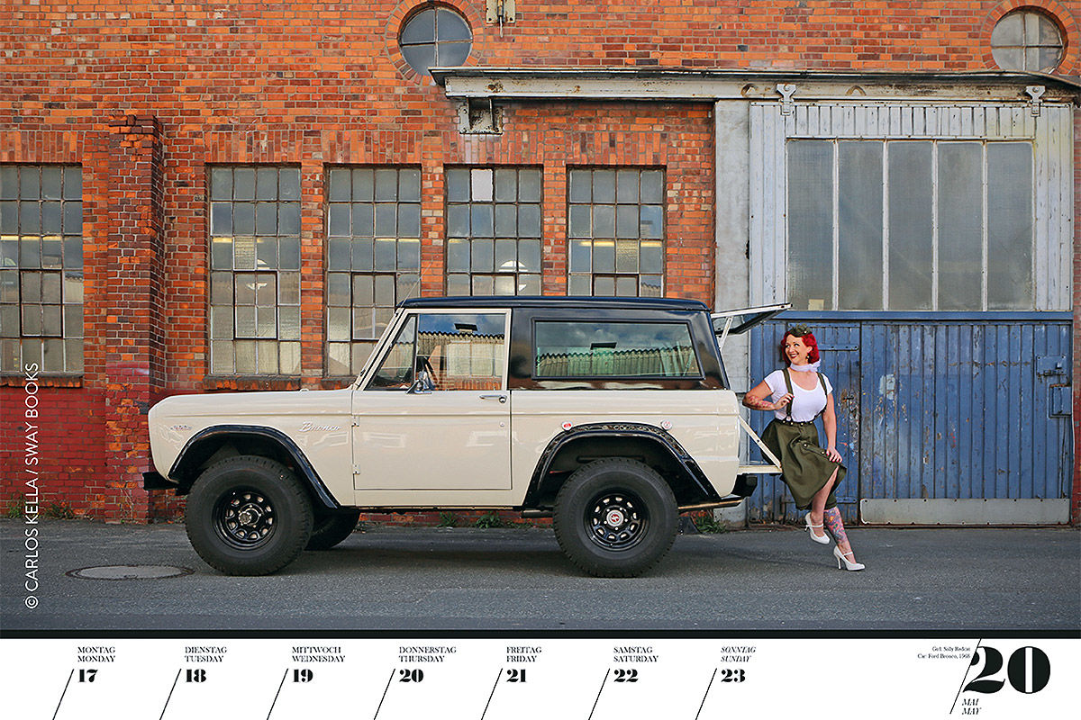 Girls & Legendary US-Cars 2021: Erotik-Kalender