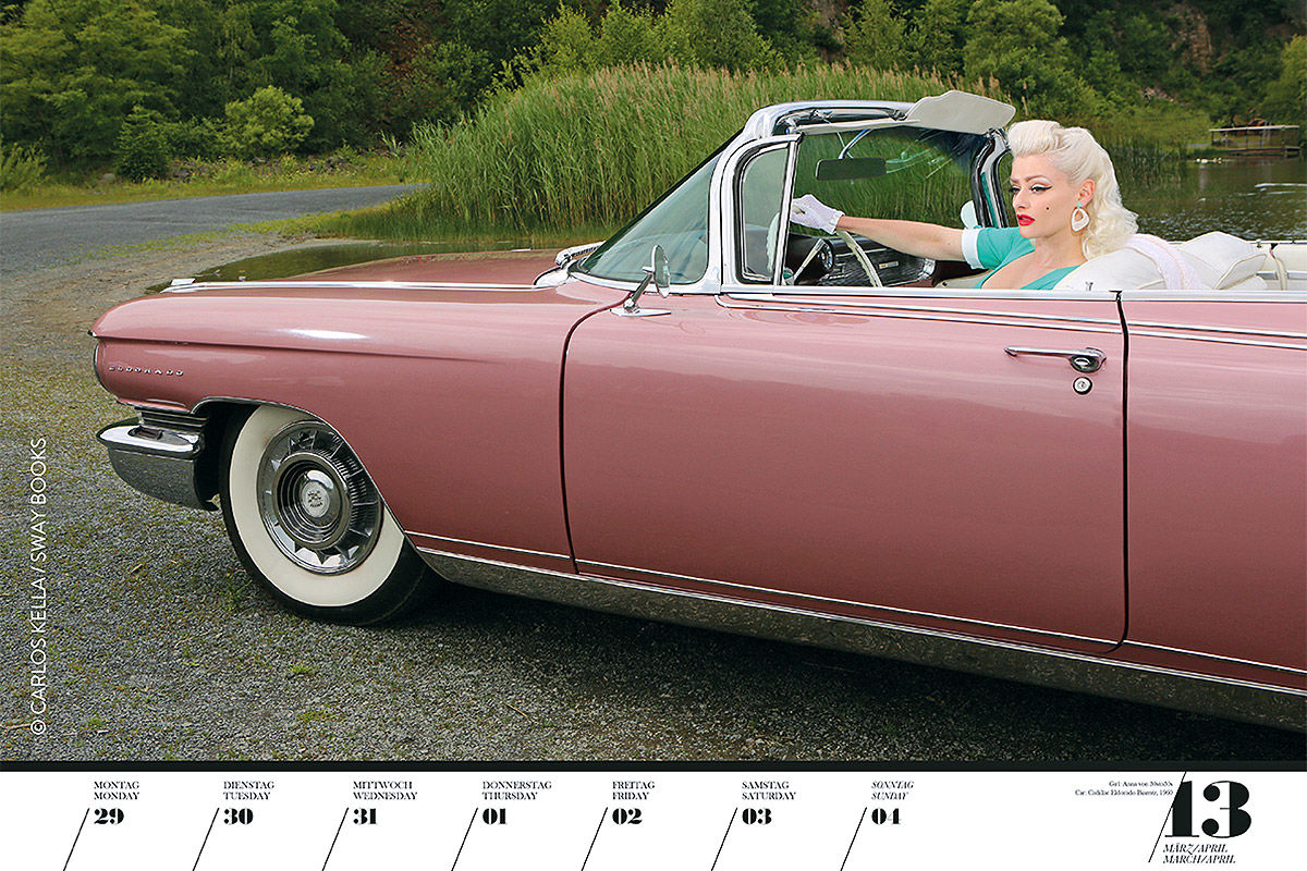 Girls & Legendary US-Cars 2021: Erotik-Kalender