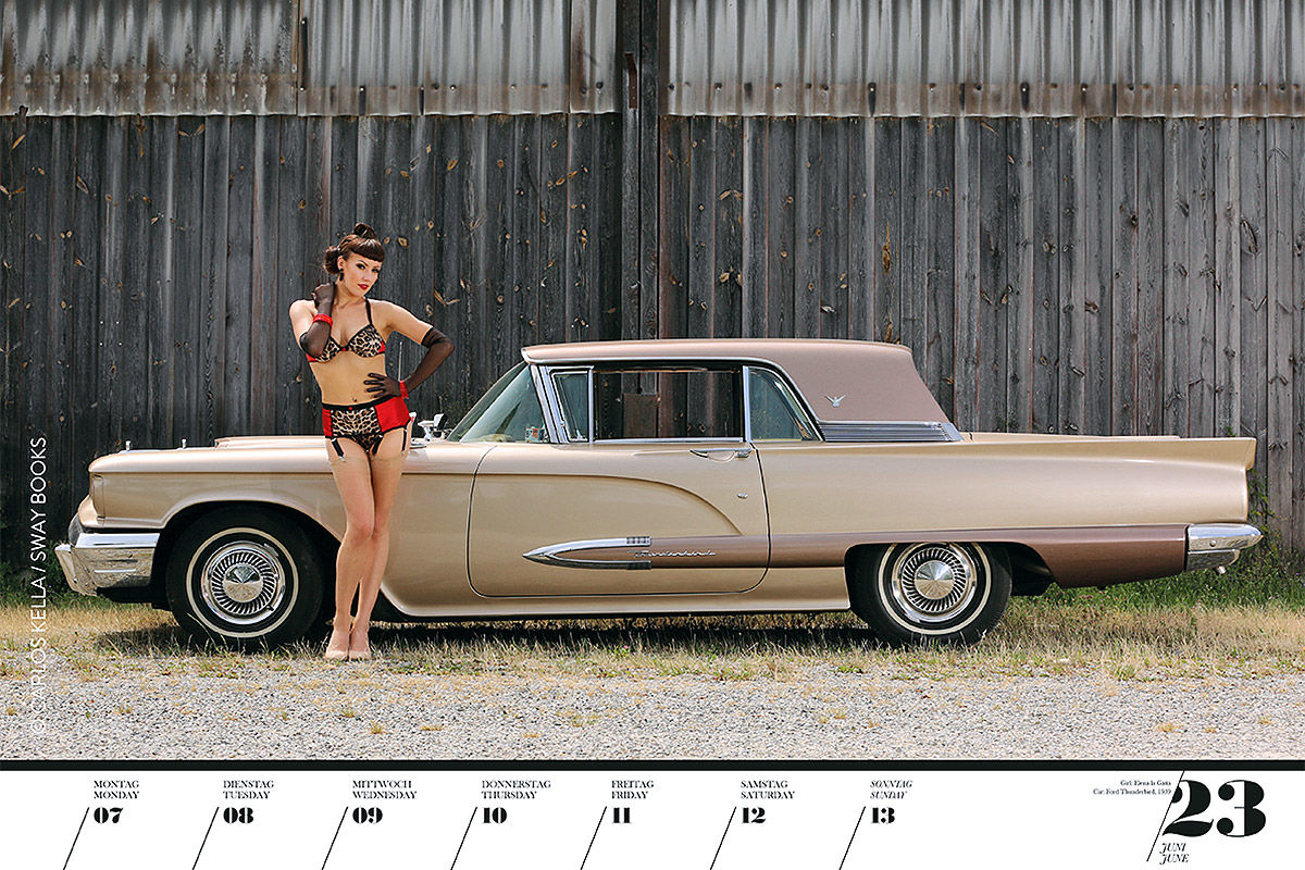 Girls & Legendary US-Cars 2021: Erotik-Kalender