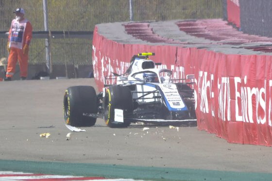 Latifi und Sainz mit Unfällen