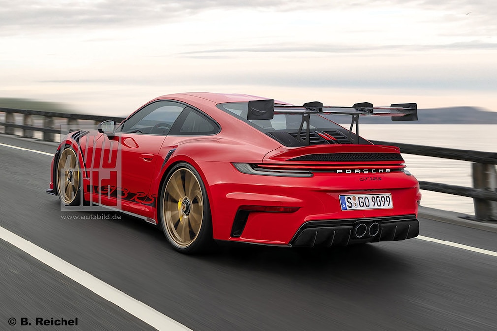 Porsche 911 GT3 RS - Felge Gold !! NEUE ILLUSTRATION !!