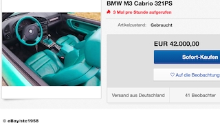 BMW E36 M3 Cabrio (1997): Gebraucht, kaufen, Motor, Felgen