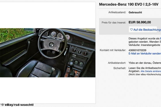 Extrem seltener Mercedes 190 im Originalzustand zu verkaufen!