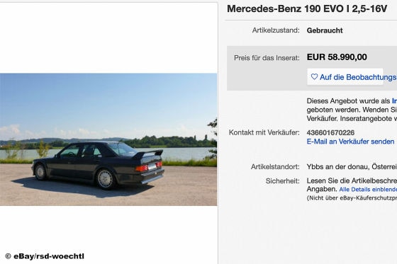 Extrem seltener Mercedes 190 im Originalzustand zu verkaufen!
