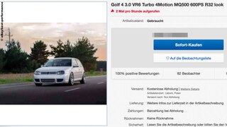 VW Golf 4 3.0 VR6 Turbo 4Motion MQ500 600PS !! 16:9 !!