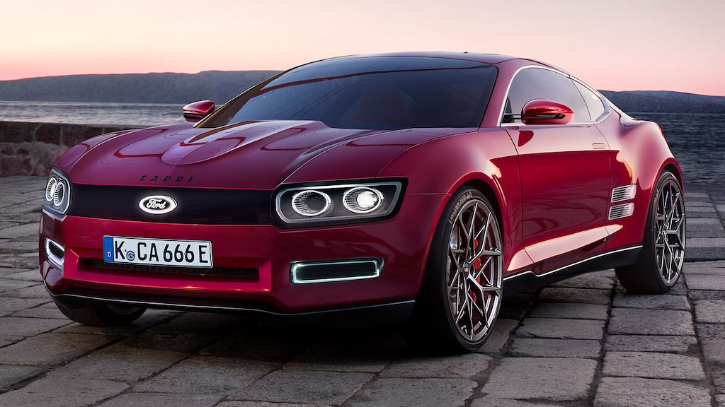 Ford Capri (2020): Illustration - Neuauflage - Coupé - Antrieb - Info