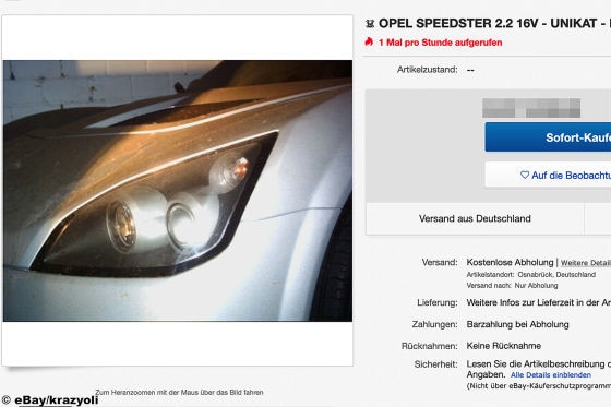 Opel Speedster 2.2 16V