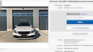Mercedes C63 AMG T W205 Night Packet Burmester Command !! 16:9 !!