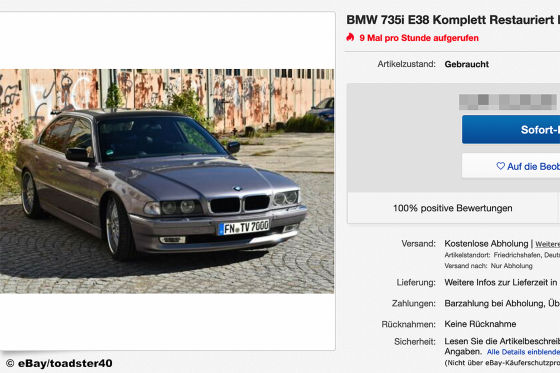 BMW 735i E38