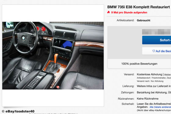 BMW 735i E38