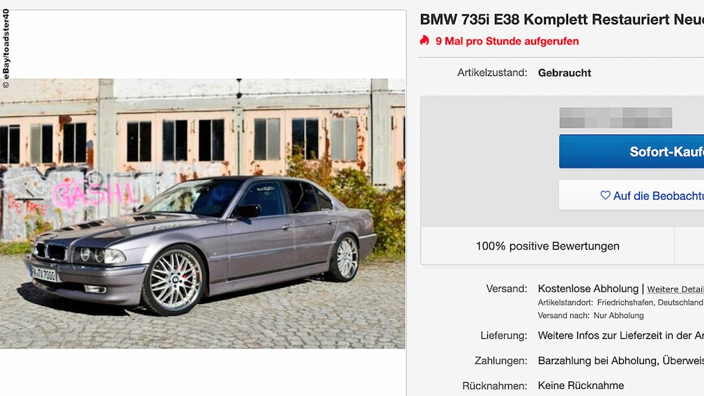 BMW 735i E38  !! 16:9 !!