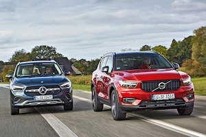 Volvo XC40 Recharge T4. Mercedes GLA 250 e