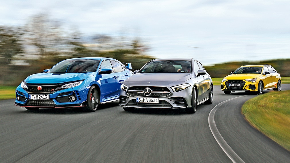Audi S3 Honda Civic Type R Mercedes-AMG A 35