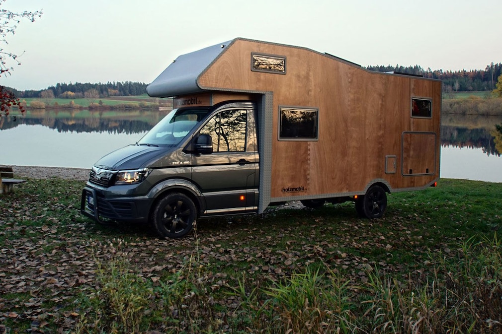 Unterwegs mit der rollenden Blockhütte
