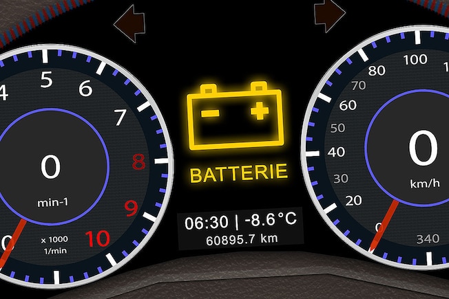 Auto Batterie Display